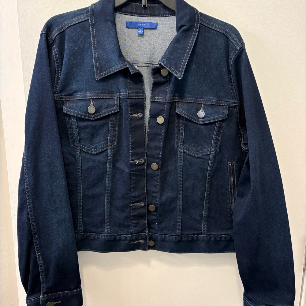 Apt. 9 Women's Dark Indigo Jean Jacket Size XL